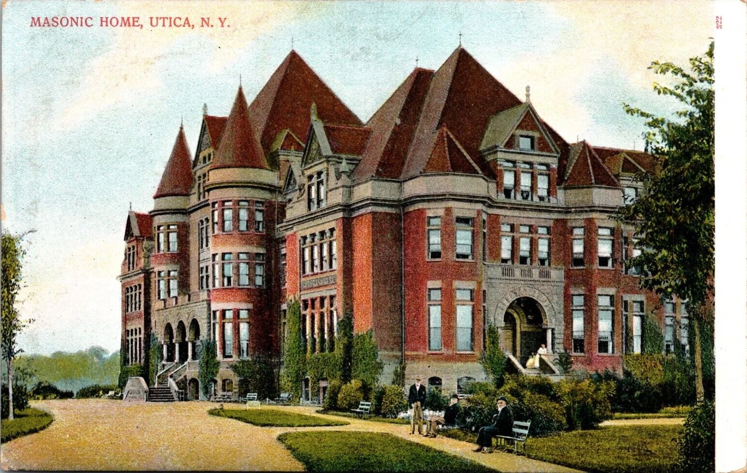 Masonic Home c1900's Utica New York NY Vintage&hellip;